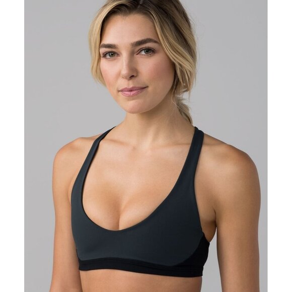Lululemon Uncharted Waters TopDeep Coal / Black Size 8 A/B Cup- Read Information - Picture 10 of 12
